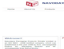 Tablet Screenshot of navodayapackaging.com